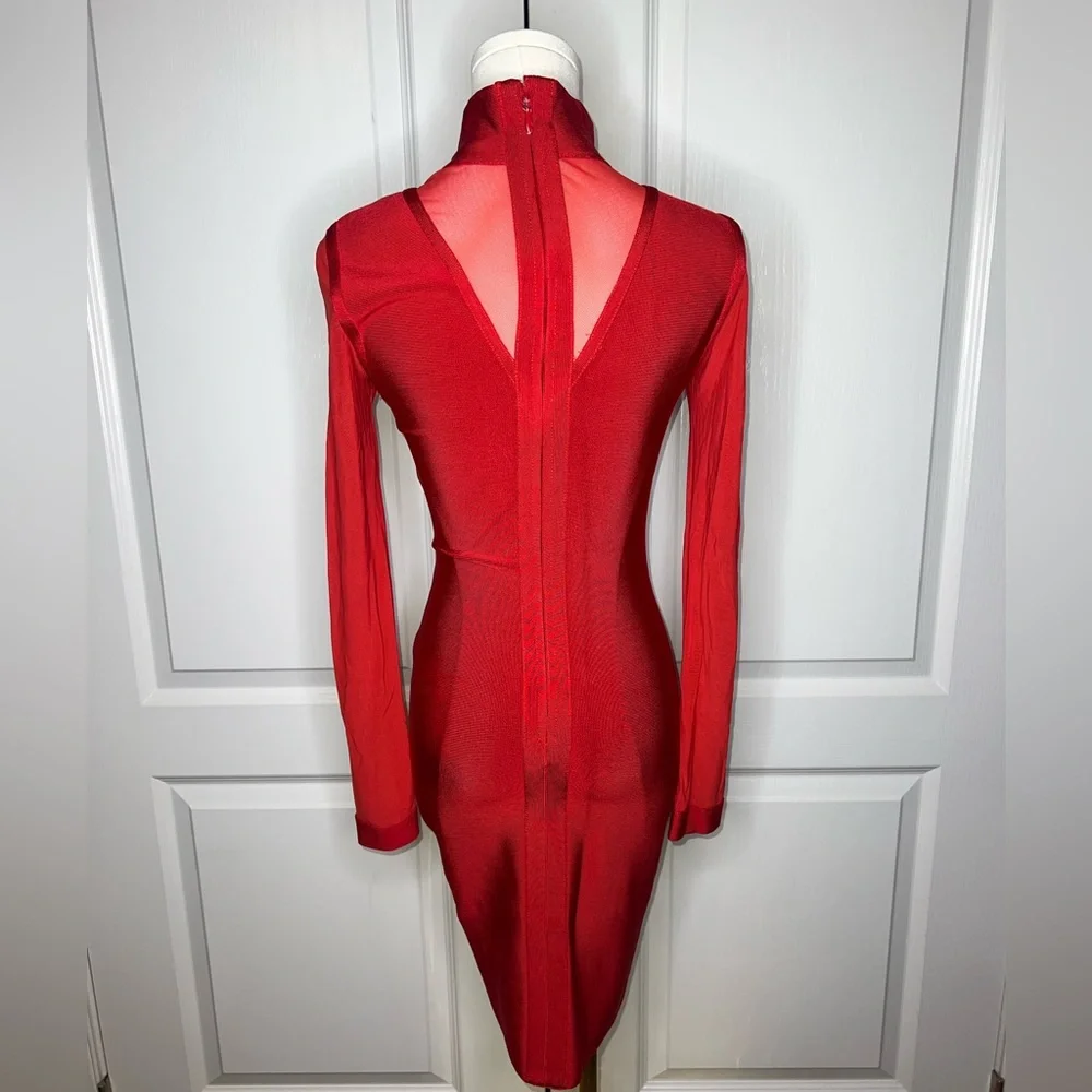 House of CB Elegant Red Dress - Picture 2 of 5